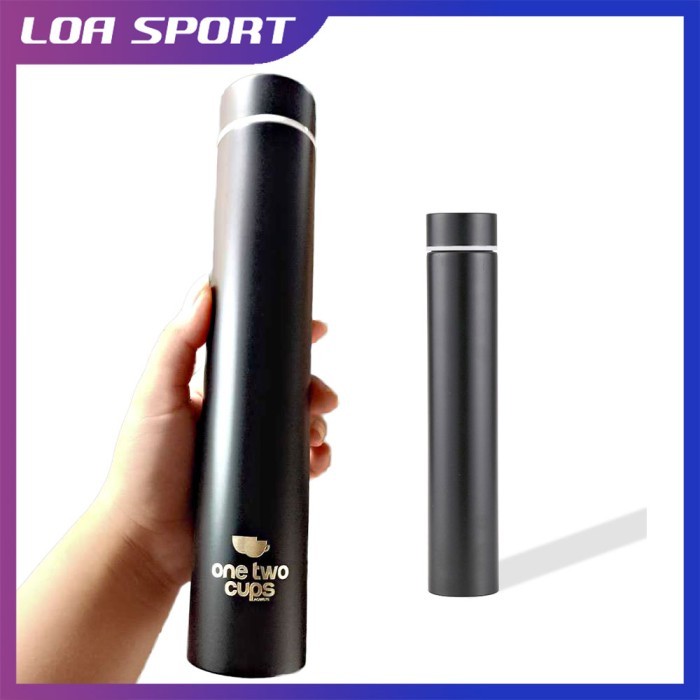 Botol Termos Kopi Stainless Steel Silinder Panjang Ramping 280ml