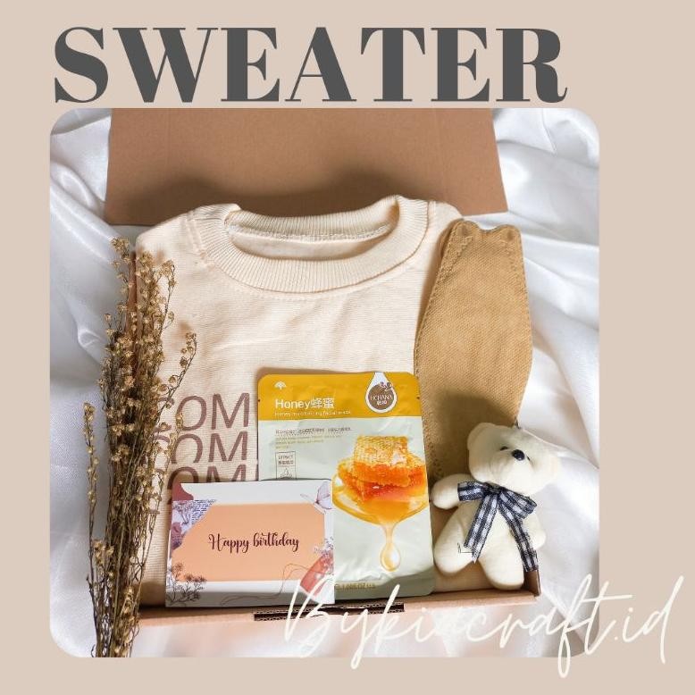 ORIGINAL HAMPERS SWEATER GIFT BOX CEWEK/ KADO ULANG TAHUN CEWEK BERMANFAAT / HAMPERS UNIK / KADO ULA