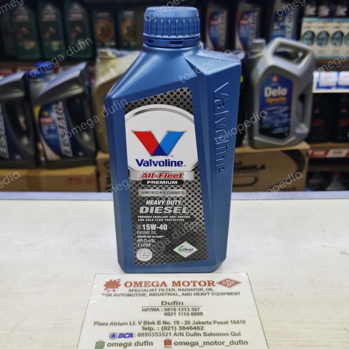 valvoline all fleet premium diesel 15w40 1liter original asli 100%