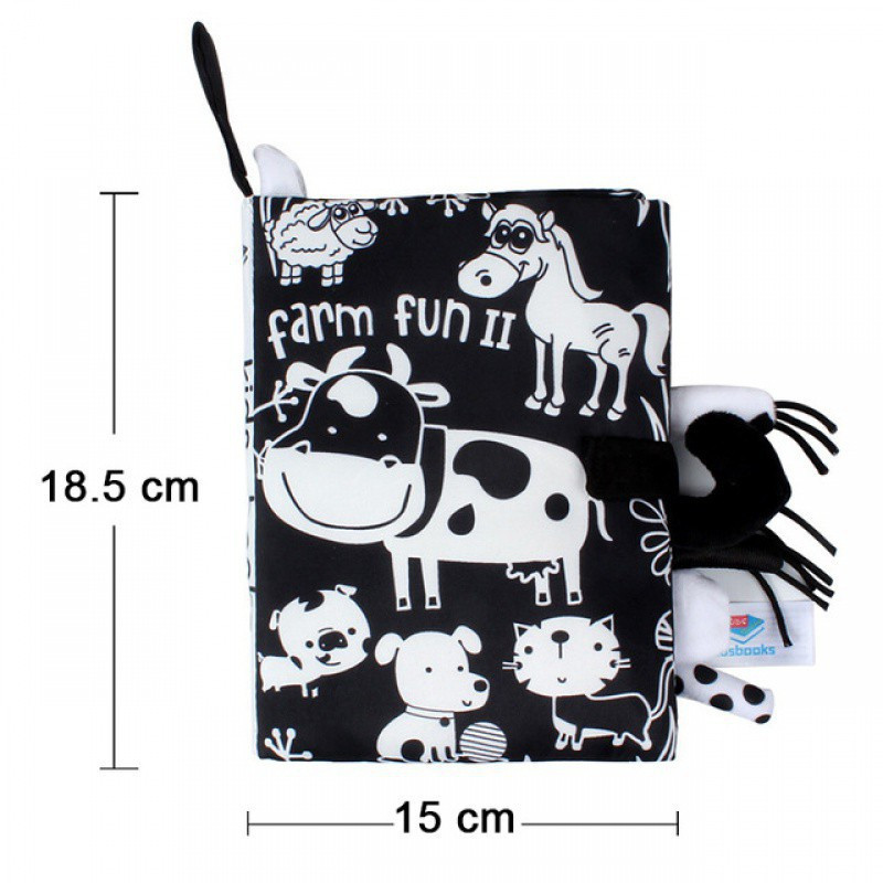 Soft Book Baby Newborn - High Contrast Soft Book - Buku Bantal Bayi