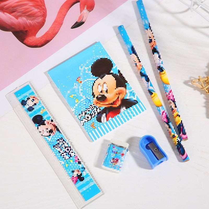 HC Alat Tulis Set 6IN1 Stationery Set Lucu Karakter Set Perlengkapan Alat Tulis Sekolah Anak-Anak TK