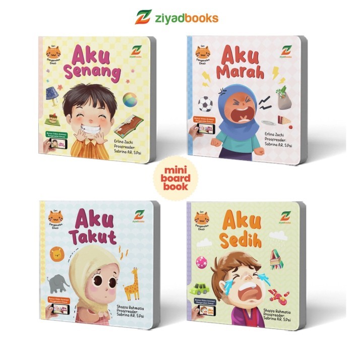 

Bana Ziyadbooks - Boardbook Anak / Buku Bayi - Seri Pengenalan Emosi