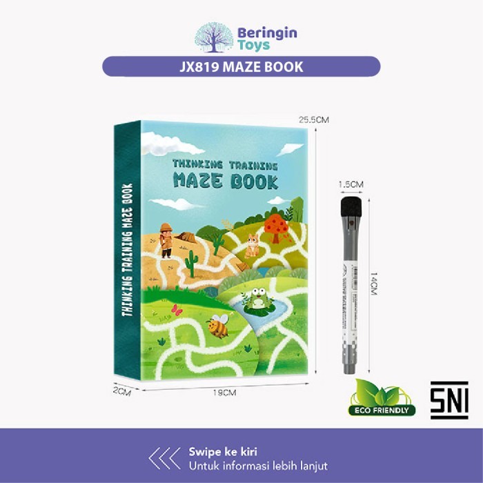 

Bana Mainan Edukasi-Maze Book / Buku Belajar Aktivitas Anak / Edukasi Anak