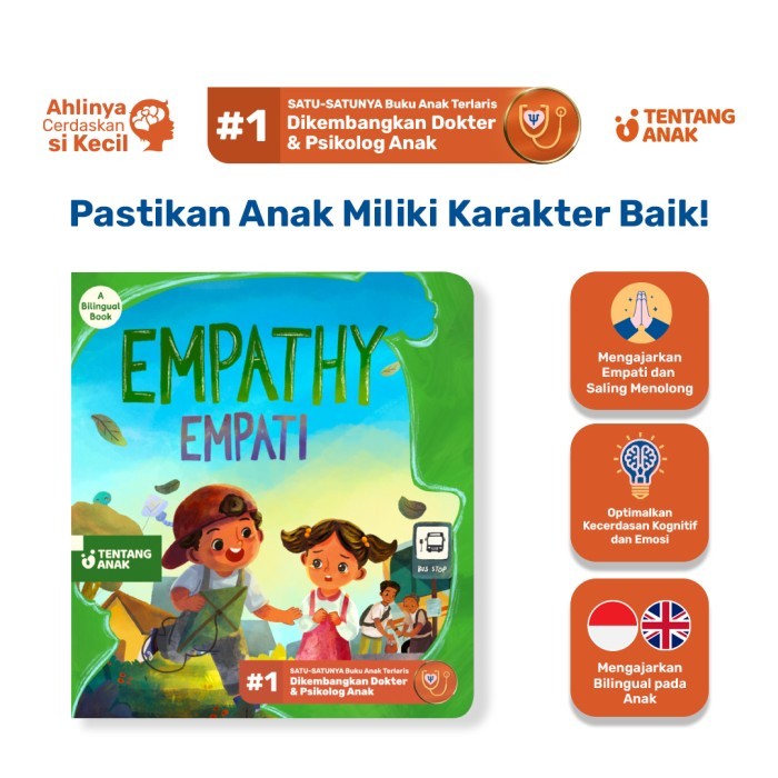 

Bana Tentang Anak - Bilingual Boardbook Empati Empathy Buku Anak