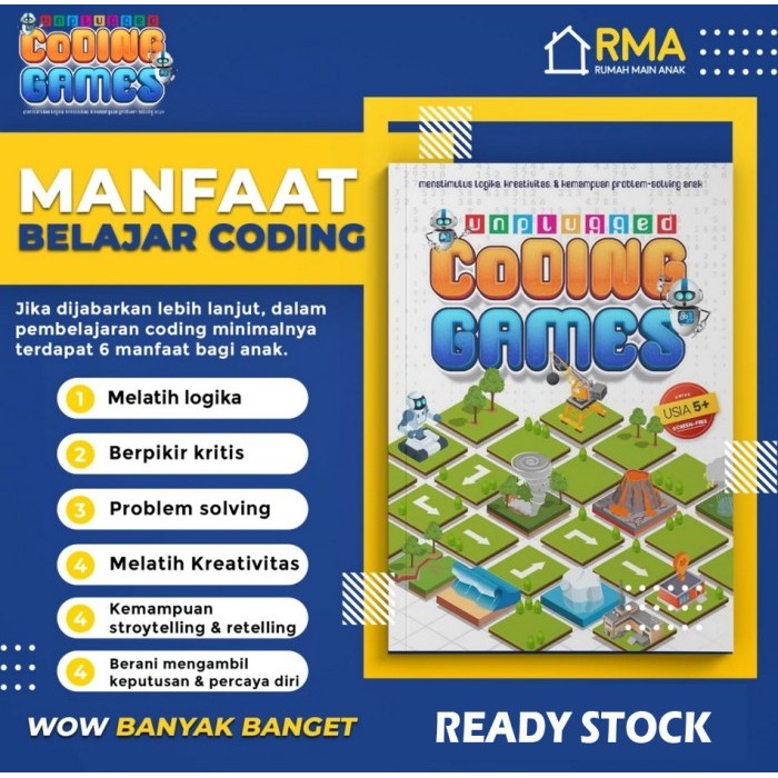 Bana Buku Aktivitas Anak : Unplugged Coding Games (Maskana)