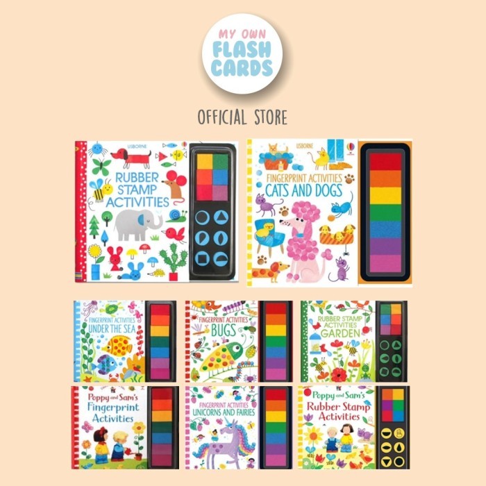 

Bana Usborne Fingerprint And Rubber Stamp Activity Book Buku Impor Anak Toy