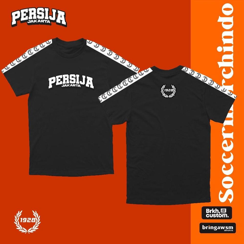 Terlaris Kaos Taping Casual Persija Jakarta The Jak Reguler Jumbo Neelsapparel