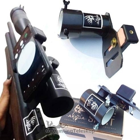 Mounting Kamera Samping Teleskop Senapan Angin Mounting HP Teropong