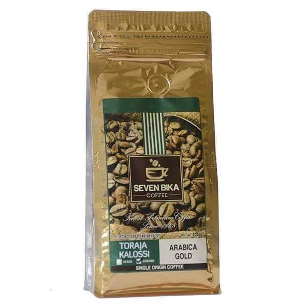 

Kopi Seven Bika Toraja Kalossi Arabica Gold 200 Gr (Kopi Bubuk)