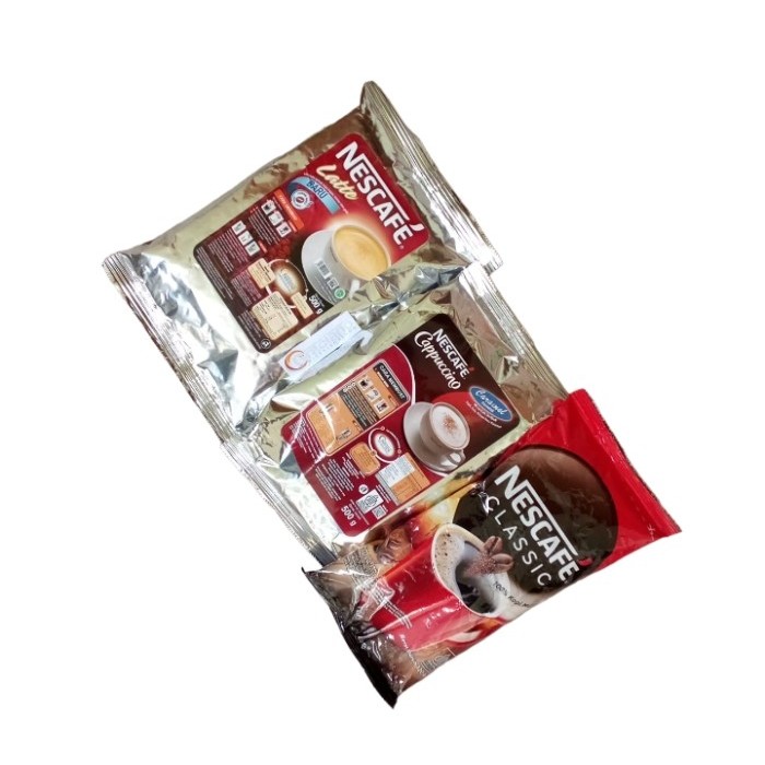 

Nescafe Latte 500G + Cappuccino Cappucino Caramel 500G + Classic 120G