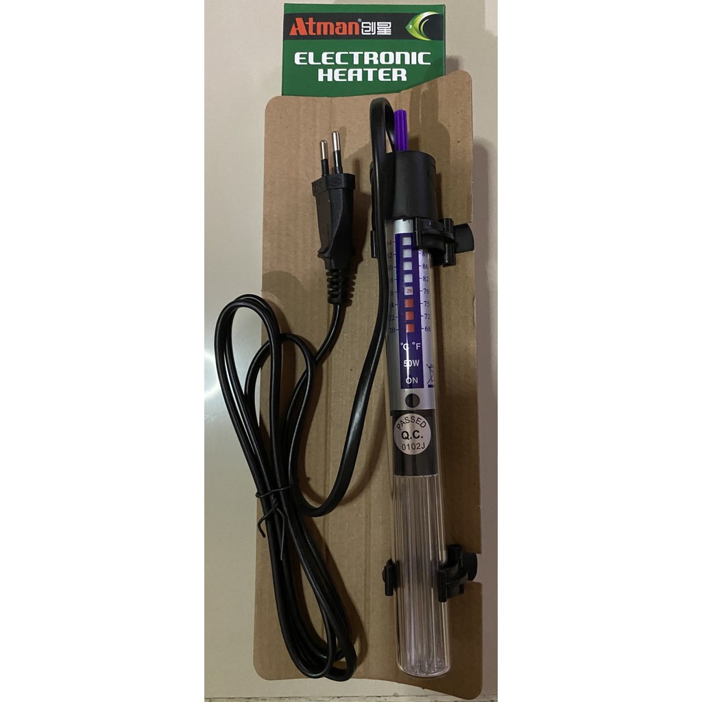 Best Seller Atman Heater Akuarium 50 Watt Penghangat Air Aquarium
