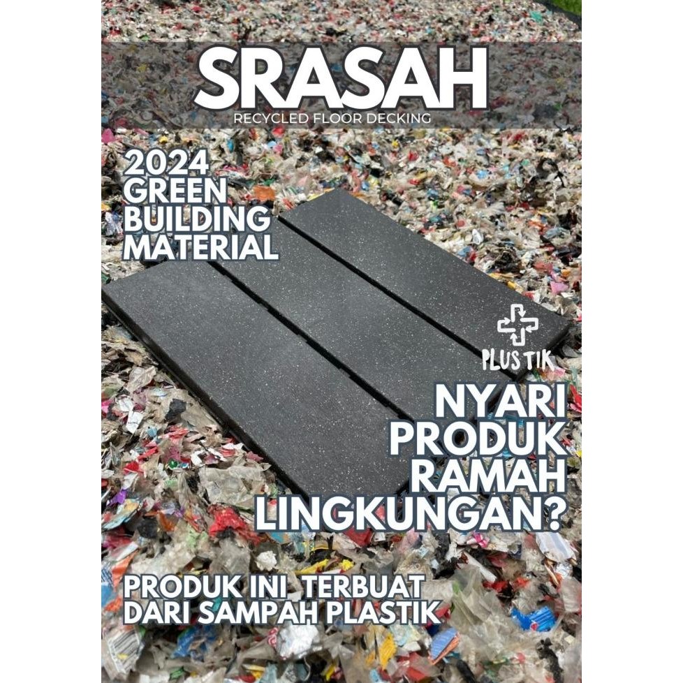 Sale Lantai Dek Srasah Floor Decking Outdoor Indoor Dark Grey