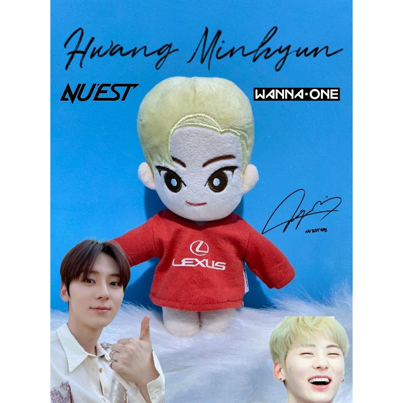 Plush Doll Hwang Minhyun Blonde Nuest Wanna One 20Cm || Cotton Doll 20cm Wanna One Nuest