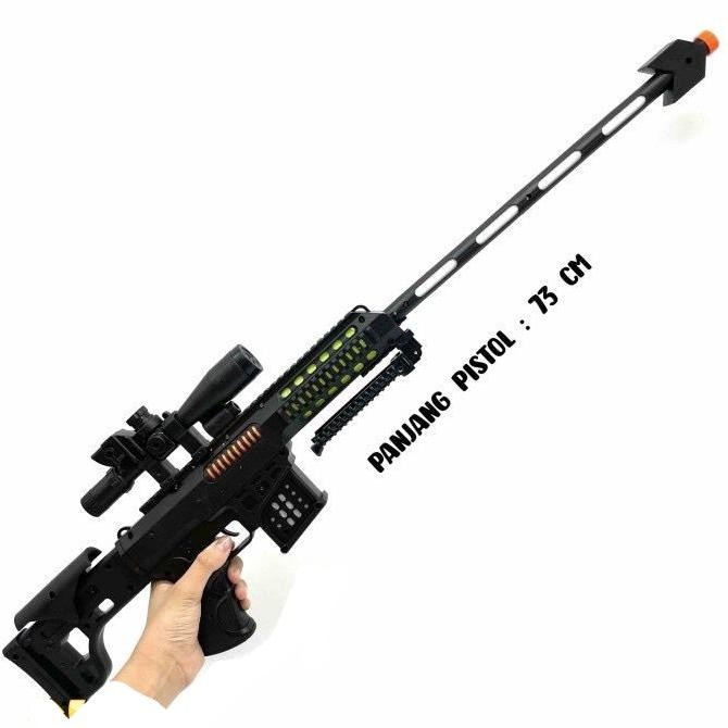 Super Sale Mainan Anak Sound Gun Electric Mainan Temak Laser Mainan Tembakan Anak Dw-45