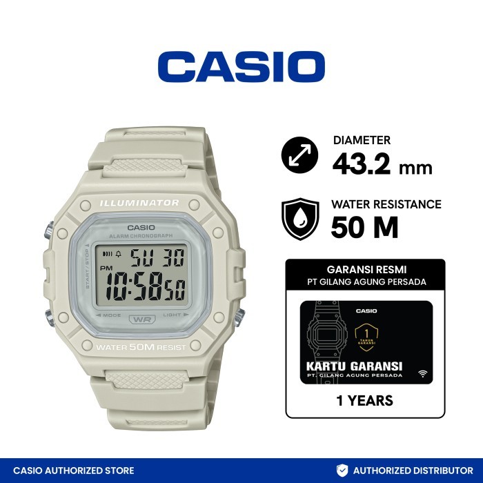 Jam tangan Casio General W-218HC-8AVDF