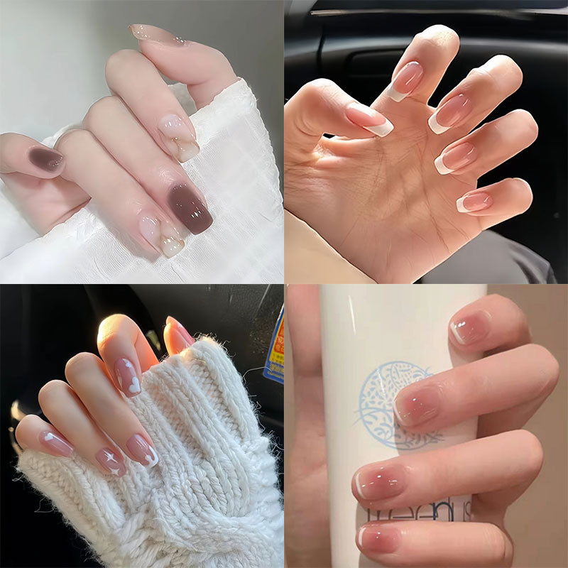 Kuku Palsu Nail Art 24pcs Nail Art Kuku Palsu + Lem Kuku Palsu Lem Kuku Palsu