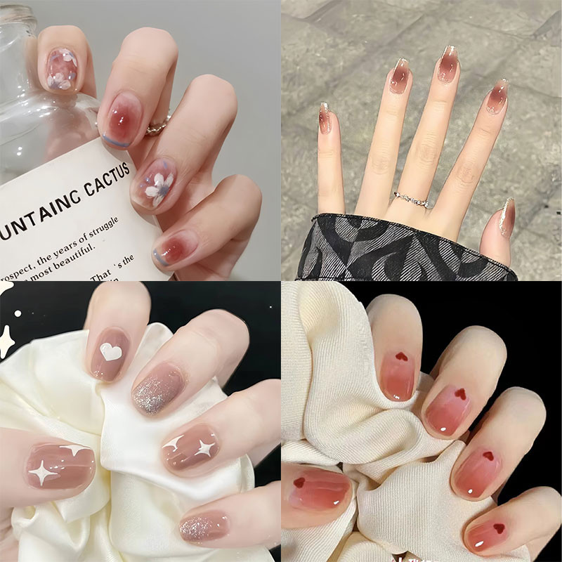 Kuku Palsu Nail Art 24pcs Kuku Palsu Kuku Palsu Pengantin Nail Art Kuku Palsu Anak