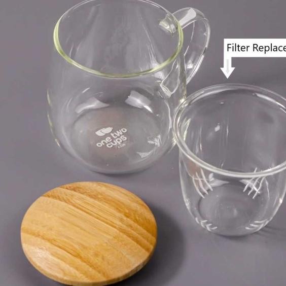 Filter Gganti Saringan Kaca Gelas Infuser Pembuat Ramuan Tahan Api