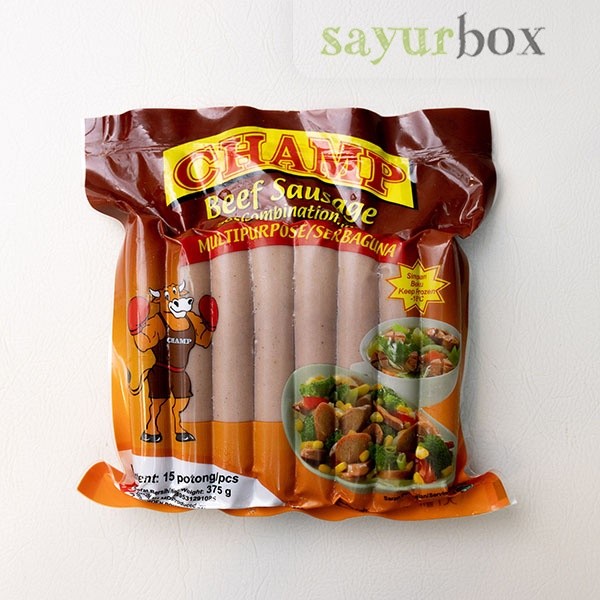 

Champ Beef Sausage Serbaguna 375 gram Sayurbox
