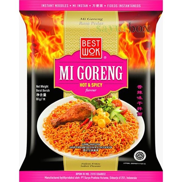 

Bestwok Mie Goreng Hot Spicy 80 gram Sayurbox