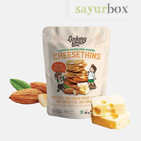 

Ladang Lima Cookies Cheesethins 80 gram Sayurbox