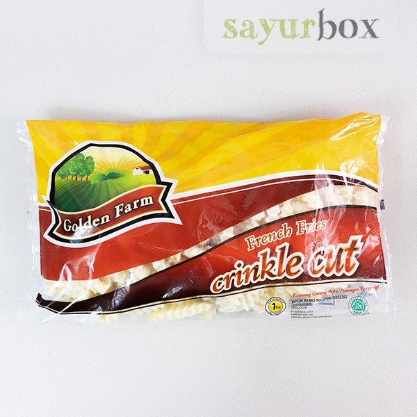 

Golden Farm Crinkle Cutted French Fries 1 kg Sayurbox