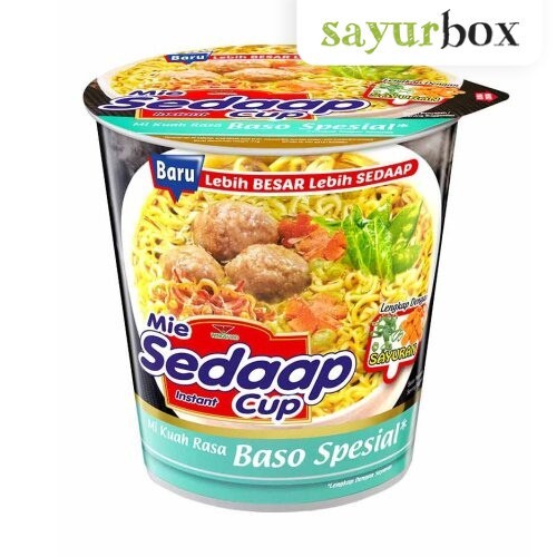 

Sedaap Mie Bakso Spesial Cup 77 gram Sayurbox