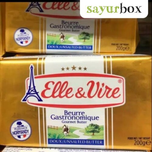 

Elle & Vire Gold Unsalted Butter 200 gram Sayurbox