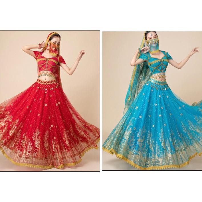 [ Jojokids ] Indian Belly Dance Ddle East Arabian Costume | Kostum Arab India Wanita Dewasa
