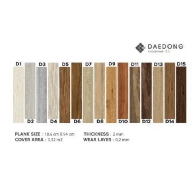 Vinyl Lantai Daedong Tebal 2Mm