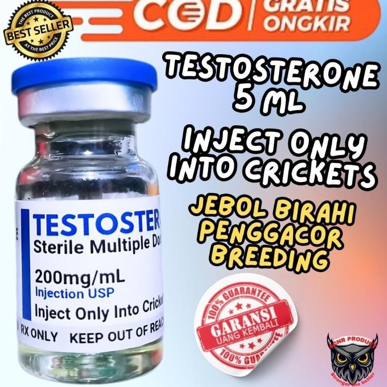 Premium Testosterone Acnr Inject Steril 5 Ml Untuk Semua Burung Jebol Birahi Burung Hormon Testoster