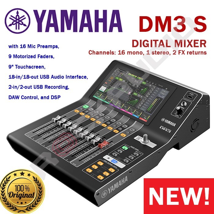 YAMAHA DM3S DIGITAL MIXER / DM3 S MIXING CONSOLE / DM 3 S