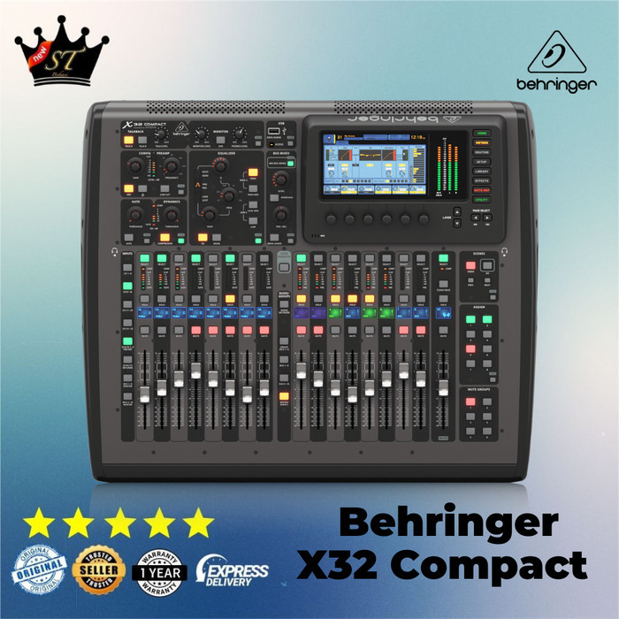 Behringer X32 Compact X-32 Mixer Audio Digital 16 Input 32 Channel Ori