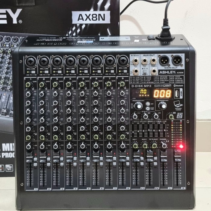 Mixer Audio ASHLEY AX8N Bluetooth 8 channel
