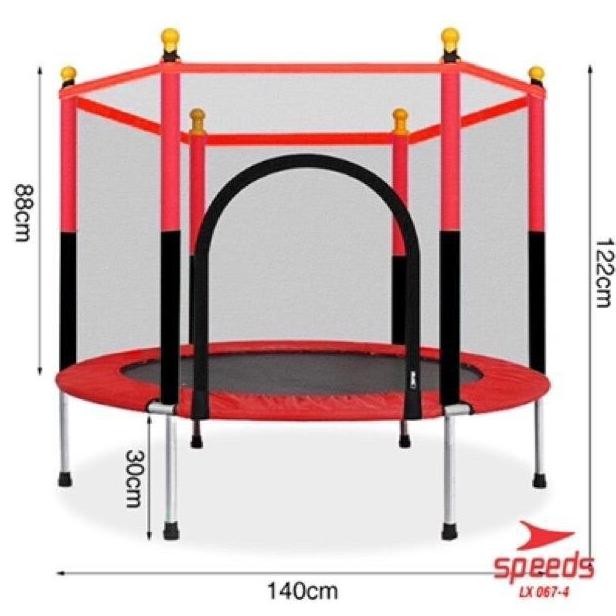 Speeds Mini Trampoline55 Inch / Mainan Trampolin Anak Dewasa Jaring Premium Quality