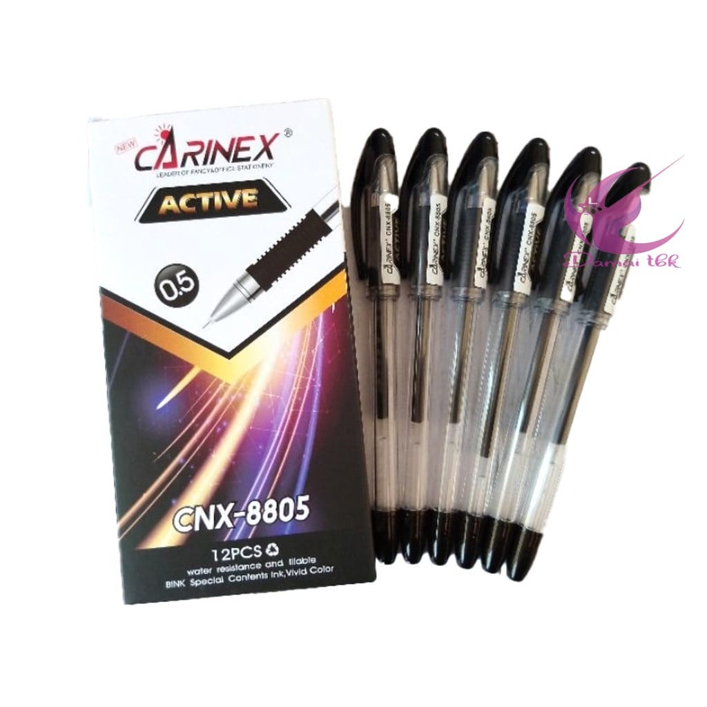 

(12Pc) Bulpoin Gel Carinex Cnx-8805 0.5 Hitam