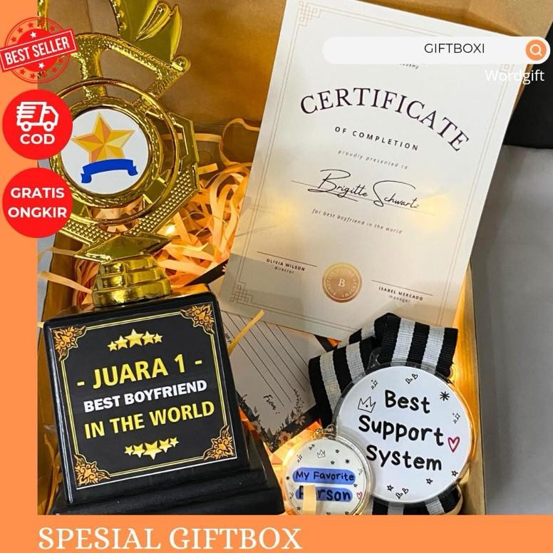 Super Sale Wordgift Paket Custom Gift Juara Lomba 17 Agustusan Hut Ri Kemerdekaan Boyfriend Wisuda G