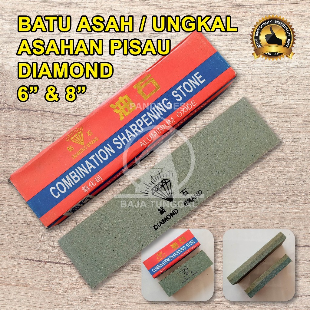 Batu Asah / Ungkal / Asahan Pisau dan Arit Merk DIAMOND Hitam