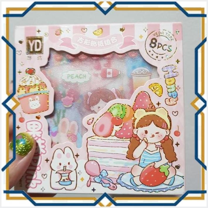 

[DOL] STICKER MOMO SMILLING GIRL ISI 8 PCS