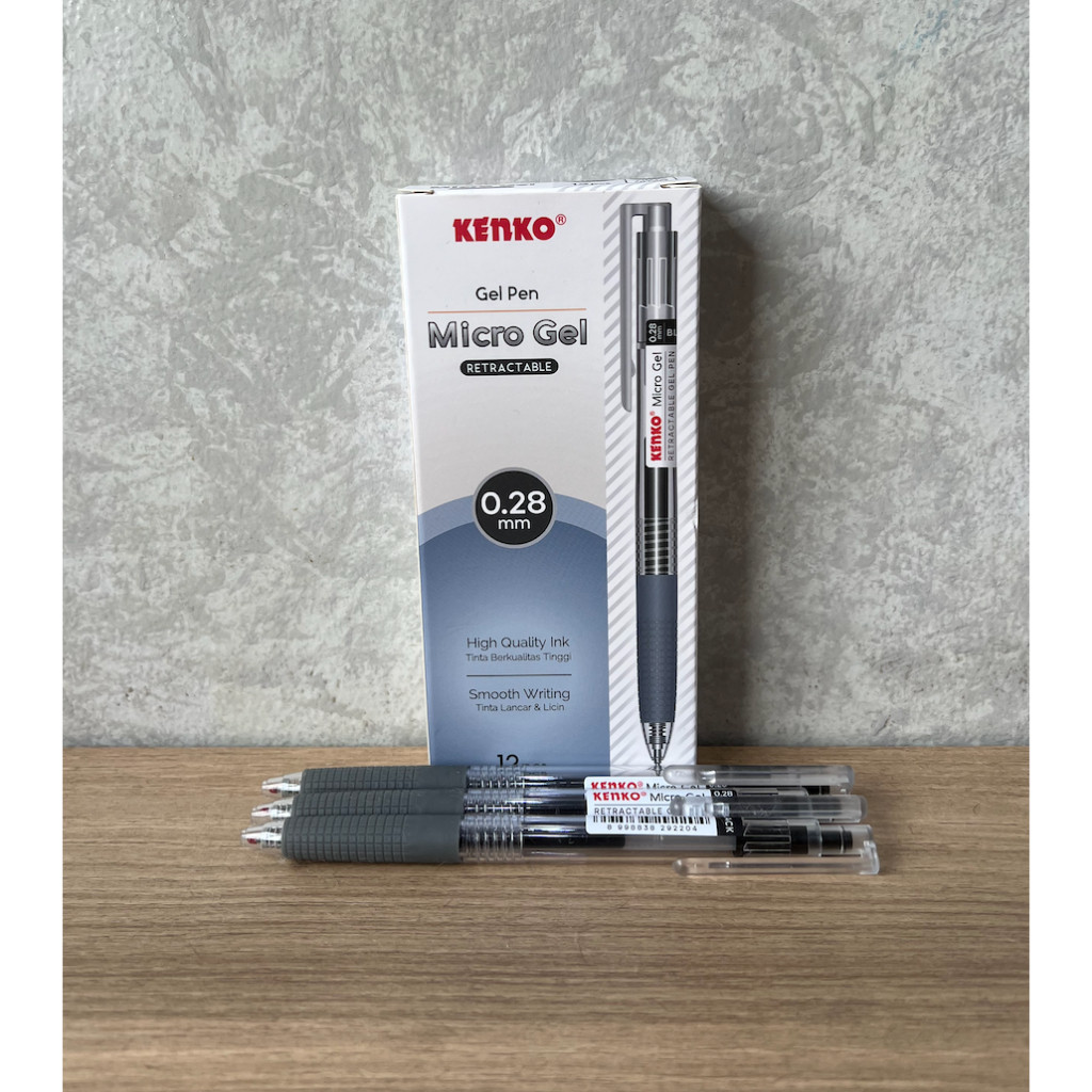 

DISKON PULPEN KENKO GEL PEN MICRO GEL RETRACTABLE 0.28MM Z1