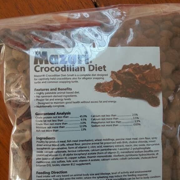 

Mazuri Crocodilian Diet 150gr