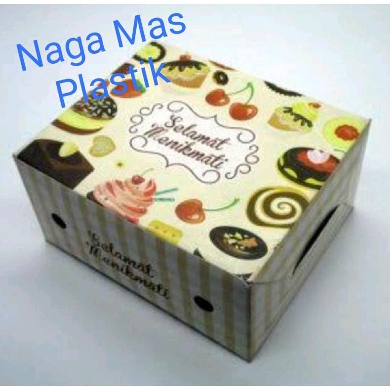 

BISA COD Dus Kue, Box Snack, Ukuran 12x12 / 12x14 / 12x16 / motif.. Per 1pak isi 100 lbr. tg-342