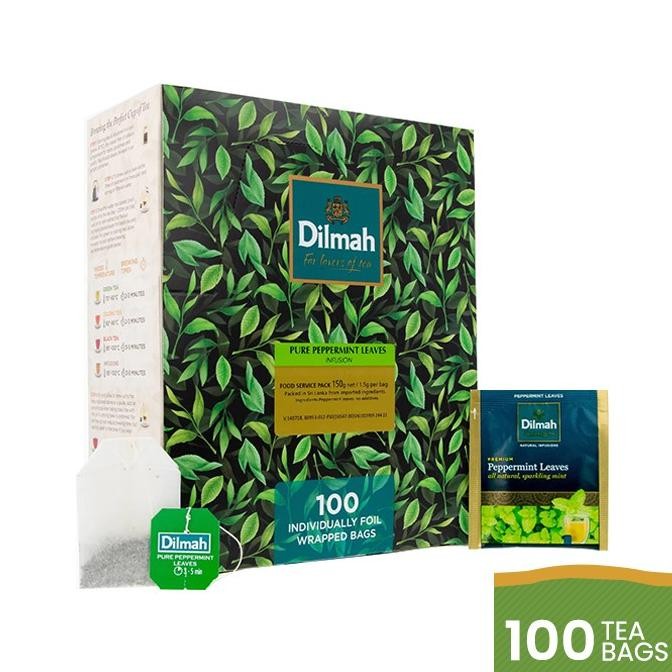 

TERBARU DILMAH INFUSION TEA PURE PEPPERMINT - FOIL ENVELOPE 100S - TEH CELUP !!!!!