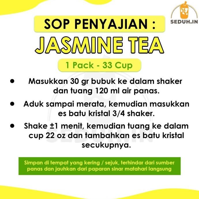 

TERBARU JASMINE TEA / BUBUK MINUMAN PREMIUM !!!!!