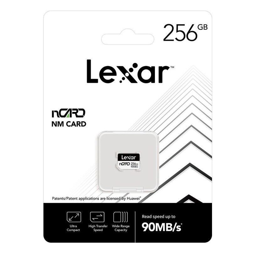 Kartu Memori Nano NM Lexar nCARD 256GB untuk Perangkat Seluler Huawei, LNCARD256G |iW7EpFt8|