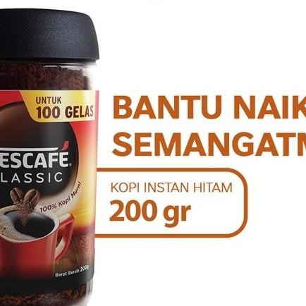 

Nescafe Classic Kopi Instan Kopi Hitam 200G Jar