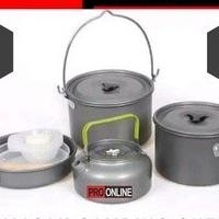 Cooking Set Ds 700 / Cooking Set Camping Outdoor / Alat Masak Camping