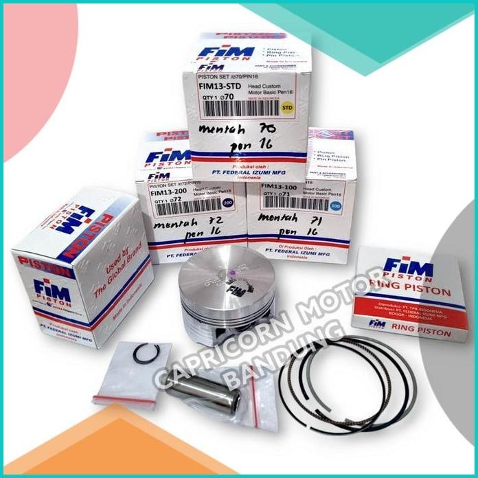 Piston Kit MENTAH CUSTOM 70 71 72 PEN 16 FIM13 FIM IZUMI MENTAHAN 140