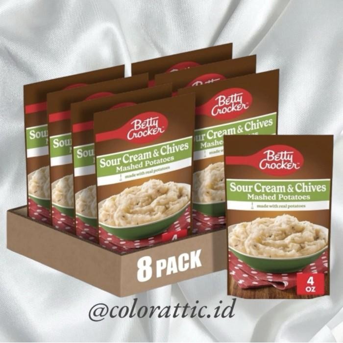 

BETTY CROCKER SOUR CREAM AND CHIVES MASHED POTATOES - Kualitas Terbaik