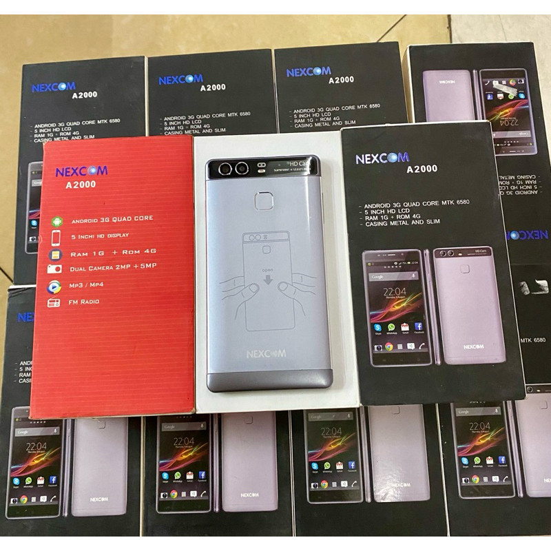 (PROMO) hp Android murah HP NEXCOM A2000 1/4GB jaringan 3G Hp andorid murah layar 5 inch New